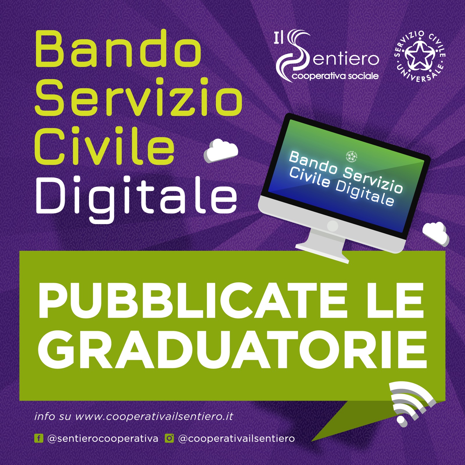 Servizio Civile Digitale: Pubblicate le Graduatorie